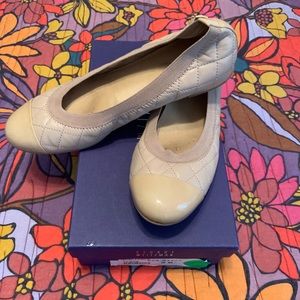 Stuart Weitzman quilted ballet flats